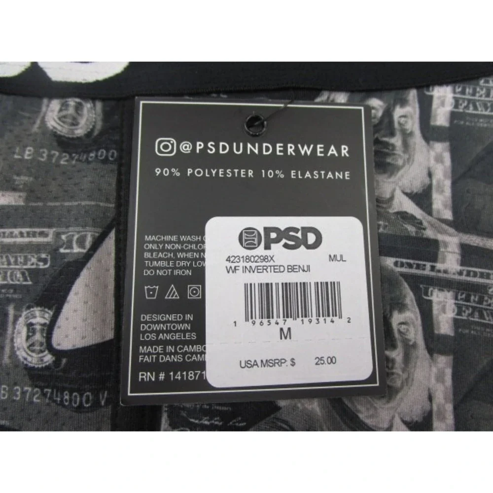 PSD Warface Inverted Benji Print Men's Medium Underwear Boxer Briefs
